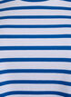 Striped T-shirt in organic cotton, Blue, Packshot image number 2