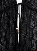 Beach kimono with tie belt, Black, Packshot image number 2