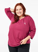 Sports top with 3/4 sleeves, Red, Model image number 0