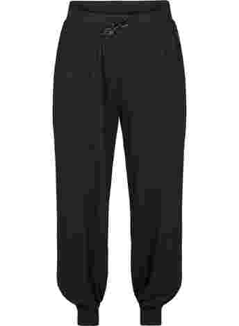 Loose, viscose sports trousers