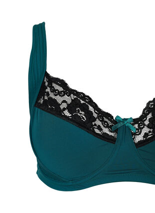 Underwired bra with lace, Reflecting Pond, Packshot image number 2