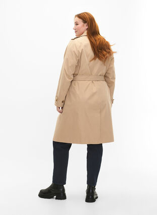 Trench coat with pockets and belt, Nomad, Model image number 1