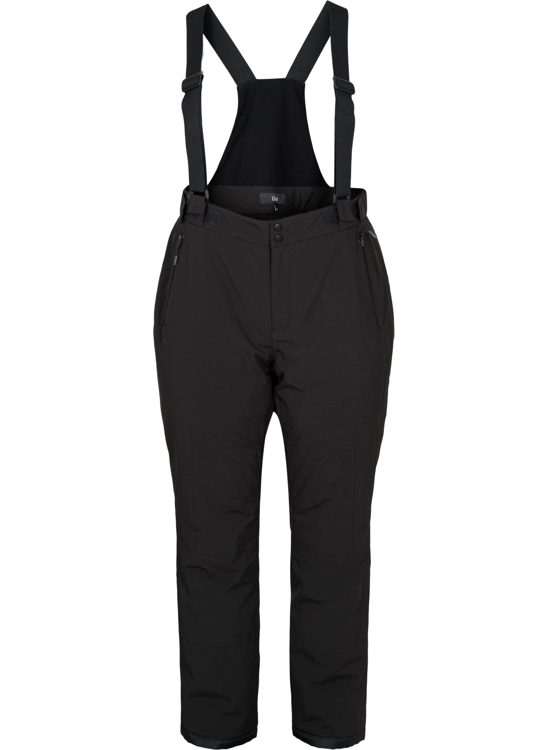 Microchevron linen trousers with darts and leather braces  EMPORIO ARMANI  Woman
