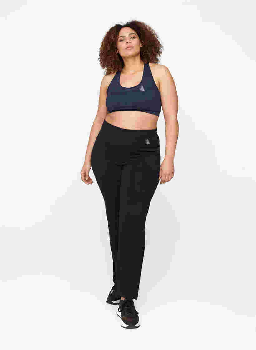 Sports trousers with a drawstring ankle, Black, Model image number 5