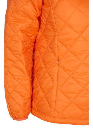 Lightweight quilted jacket with zip and pockets, Mandarin Orange, Packshot image number 3