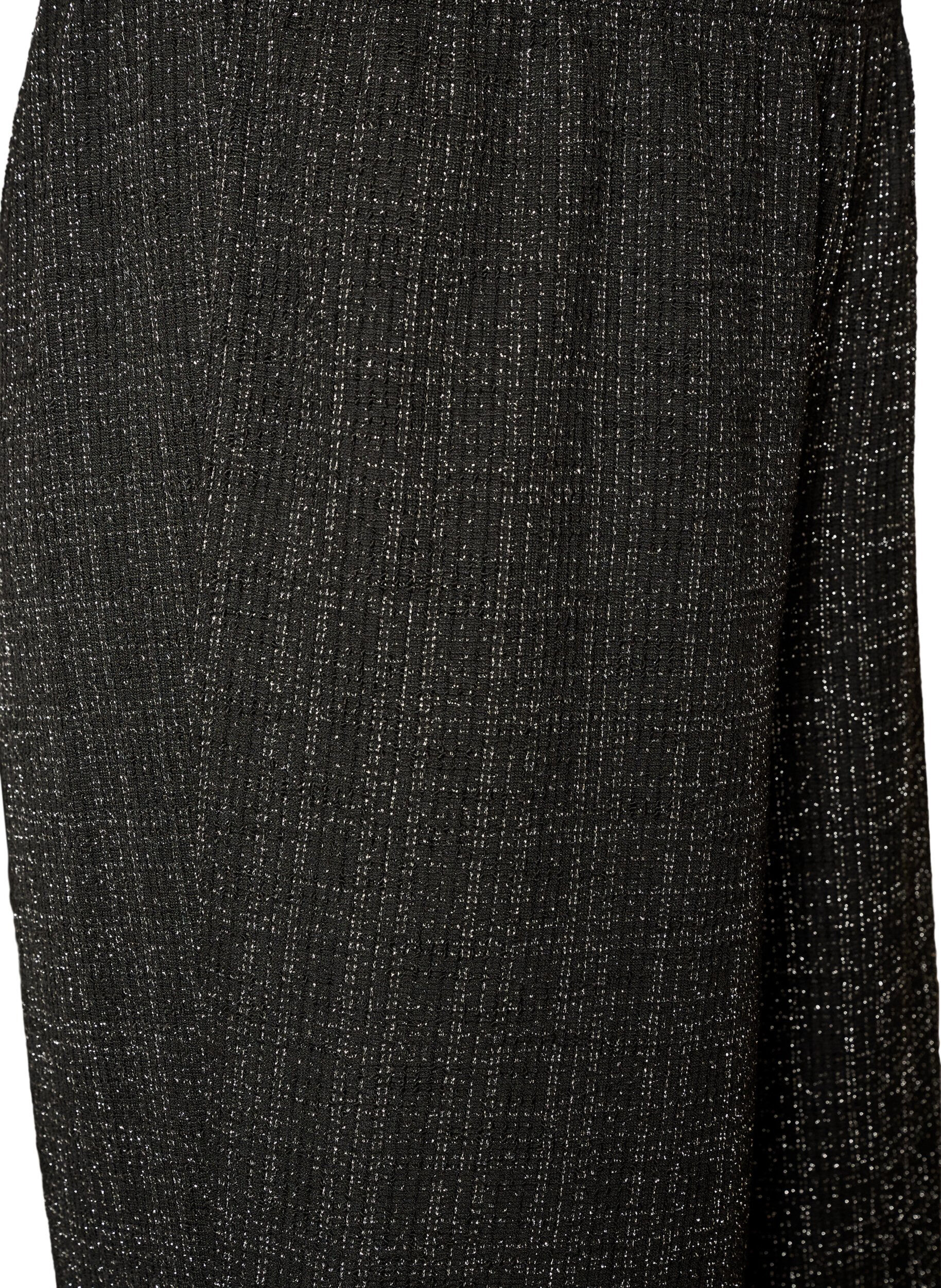 ZizzifashionStraight-leg boucl&eacute; trousers, Black, Packshot image number 2