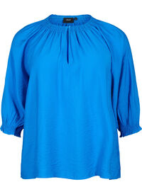 A-shape viscose blouse with 3/4 sleeves