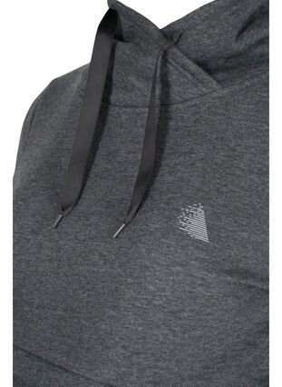 Maternity sweatshirt with breastfeeding function, Dark Grey Melange, Packshot image number 2
