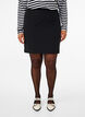 Short skirt with elasticated waist at the back, Black, Model image number 2