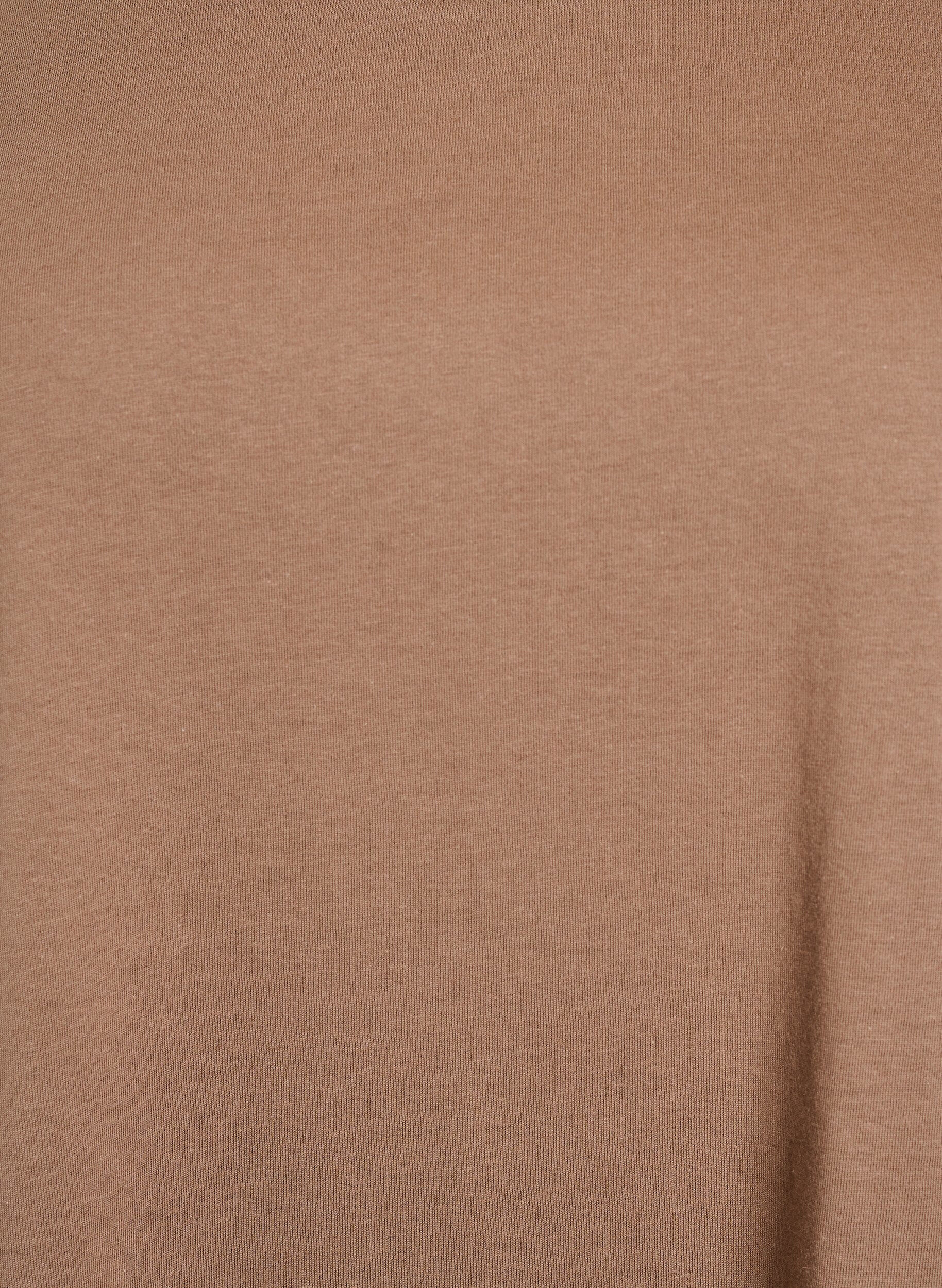 ZizzifashionShort sleeved cotton blend t-shirt, Brown, Packshot image number 2