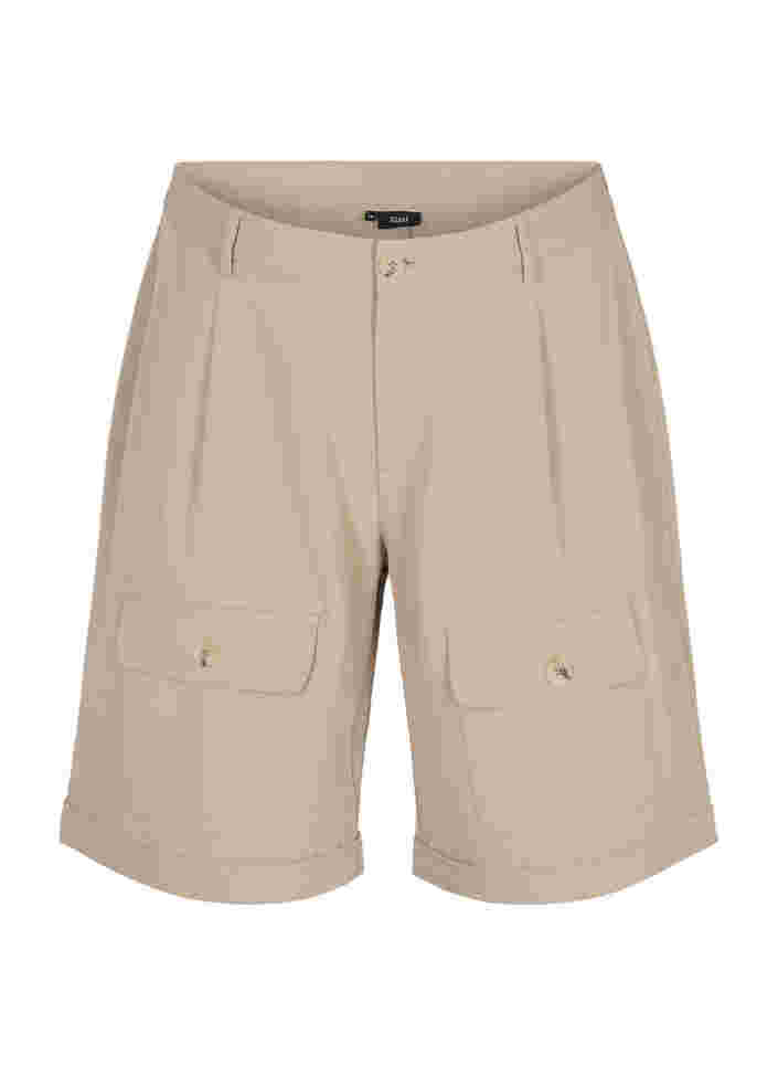 Shorts with flap pockets, Humus, Packshot