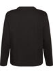 Basic t-shirt with long sleeves, Black, Packshot image number 1