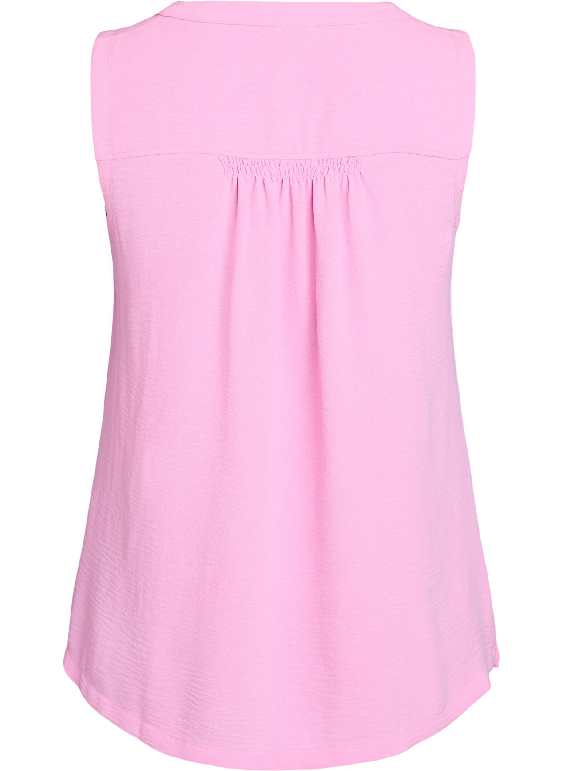 ZizzifashionSleeveless top with wrinkle details, Pink, Packshot image number 1