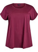 Short-sleeved cotton blend T-shirt, Red, Packshot image number 0
