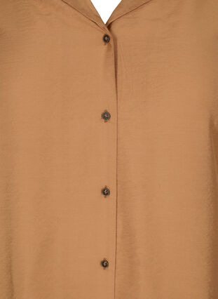 Viscose shirt with smock sleeves, Almond, Packshot image number 2