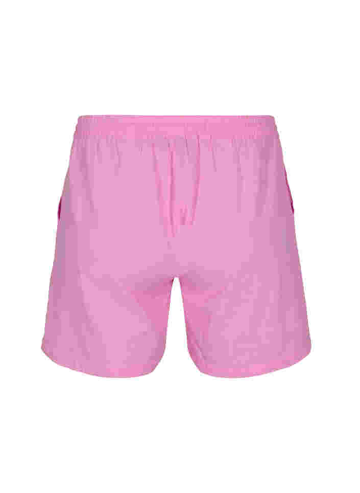 Loose shorts in a cotton blend with linen, Begonia Pink, Packshot image number 1