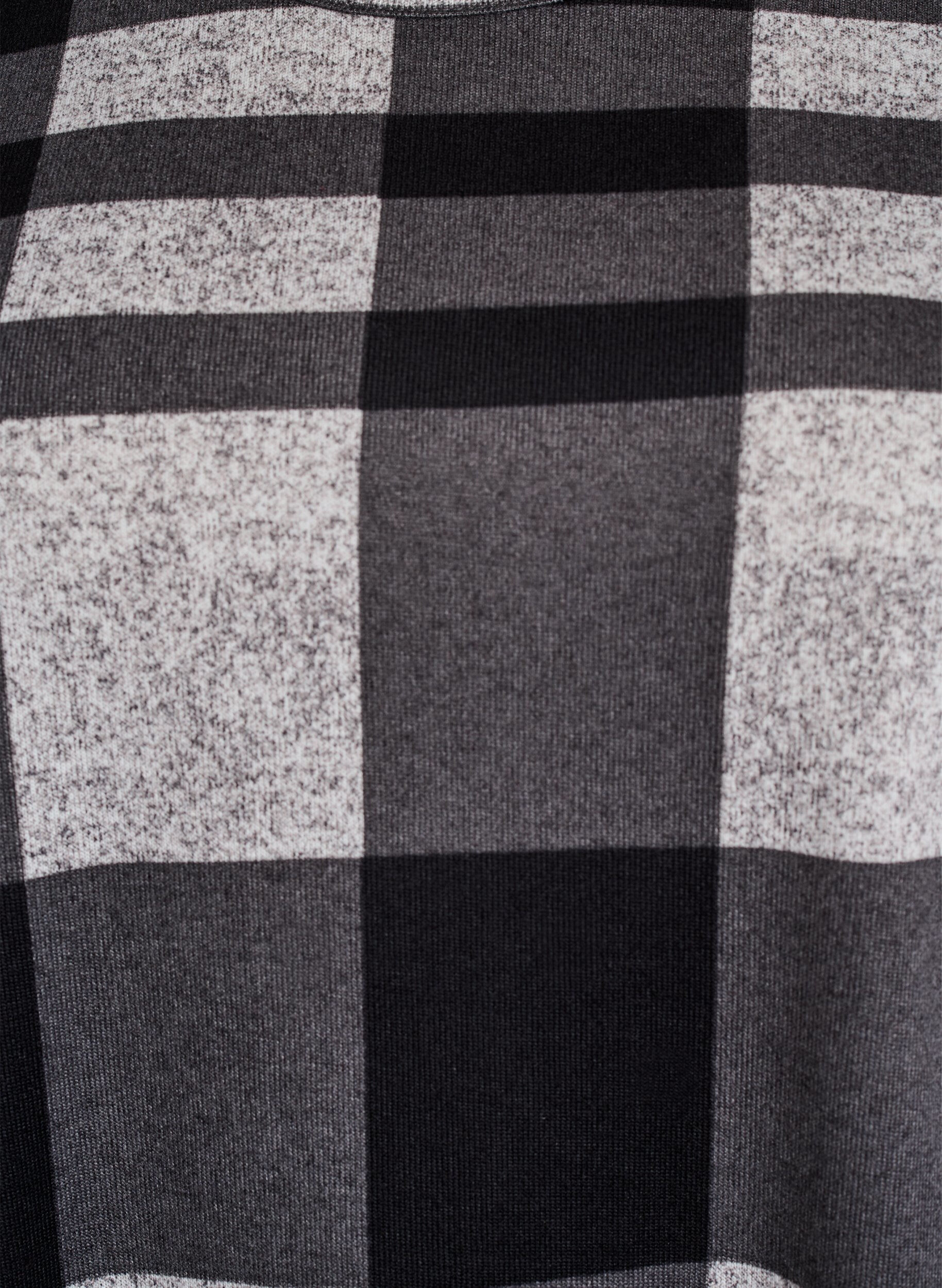 Zizzifashion Patterned blouse with long sleeves, Grey, Packshot image number 2