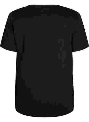 FLASH - T-shirt with motif, Black, Packshot image number 1