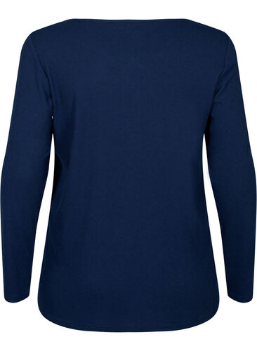 Nightshirt with long sleeves, Navy Blazer, Packshot image number 1