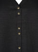 V-neck shirt blouse with short sleeves, Black, Packshot image number 2