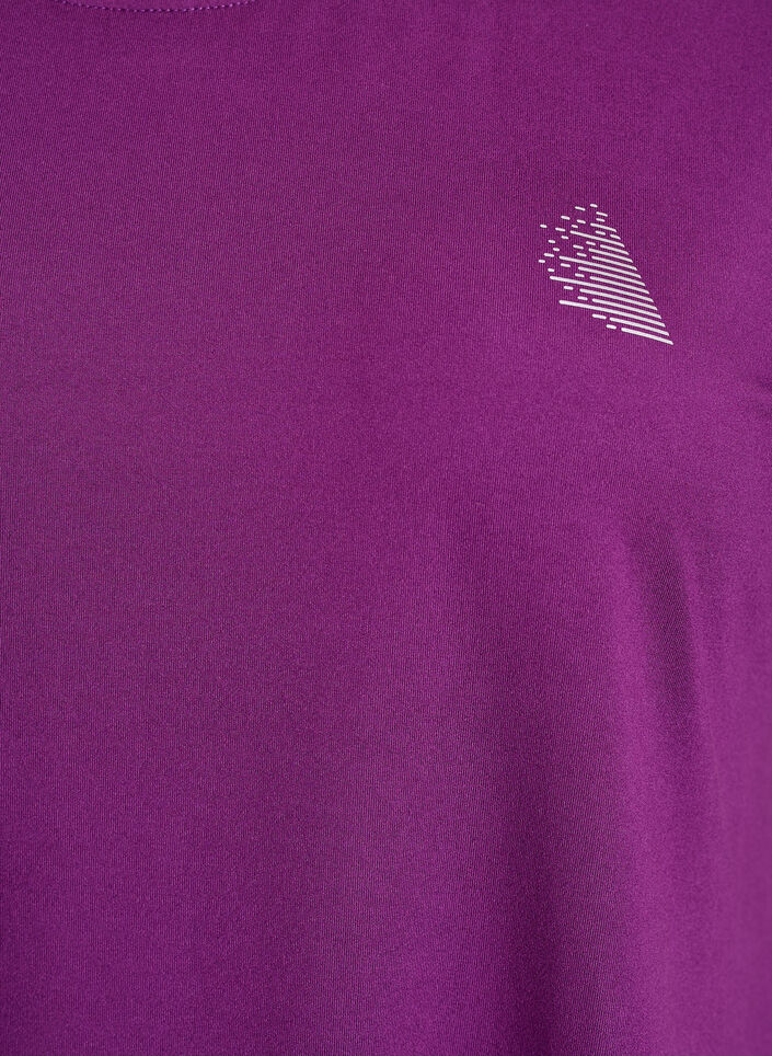 Long workout T-shirt, Purple, Packshot image number 2