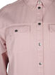 Solid-colored denim shirt with chest pockets, Pale Mauve, Packshot image number 2