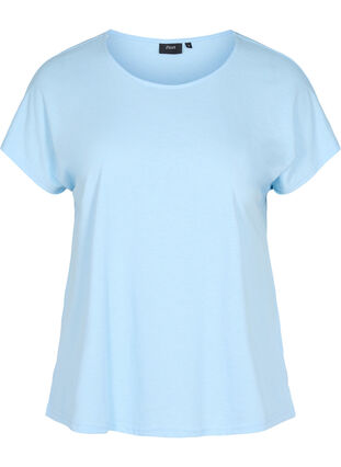 Cotton mix t-shirt, Chambray Blue, Packshot image number 0