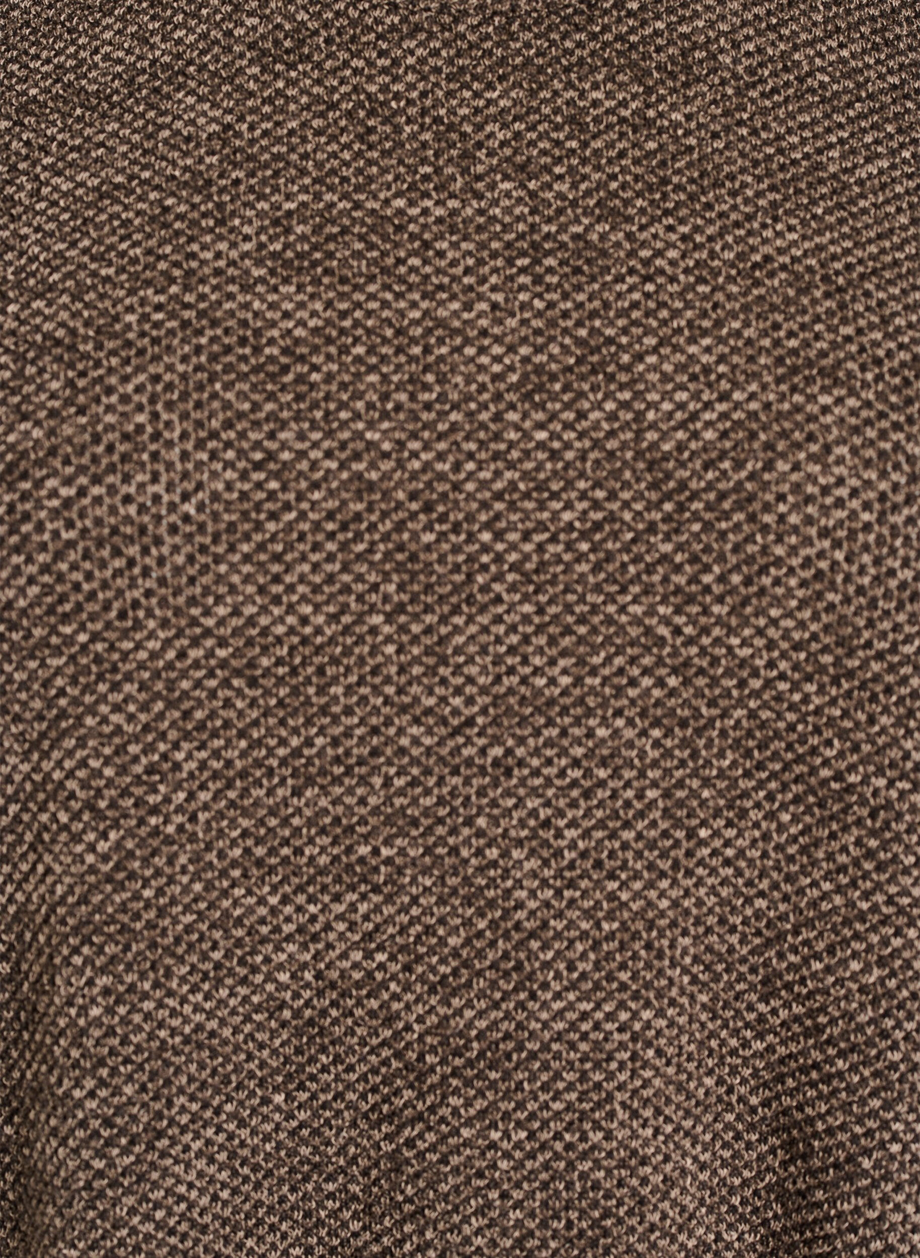 Zizzifashion Long-sleeved blouse with texture, Brown, Packshot image number 2