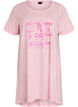 Short-sleeved nightgown in organic cotton, Rose, Packshot image number 0
