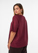 Blouse with texture and glitter, Red, Model image number 2