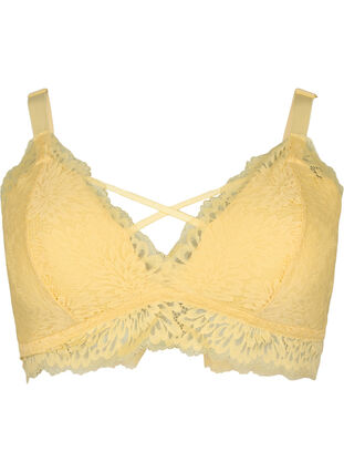 Bralette with string detail and soft padding - Yellow - Sz. 85E