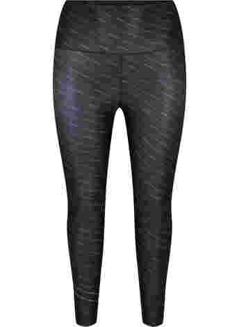 Cropped printed training tights