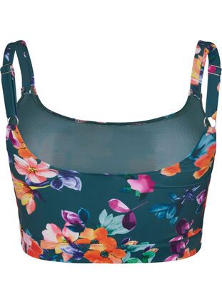 Printed bikini top with adjustable straps, Meave Print, Packshot image number 1