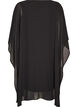 Short chiffon dress with V-neck, Black, Packshot image number 1
