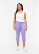 Basic 3/4-length viscose leggings, Purple, Model image number 1