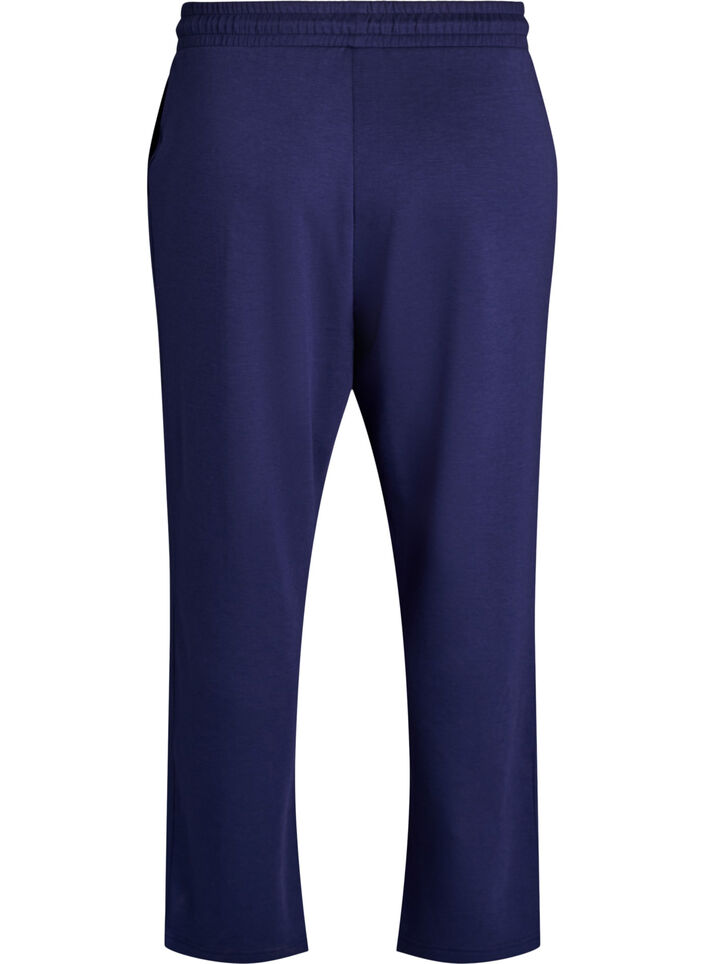 Loose trousers in modal mix, Blue, Packshot image number 1