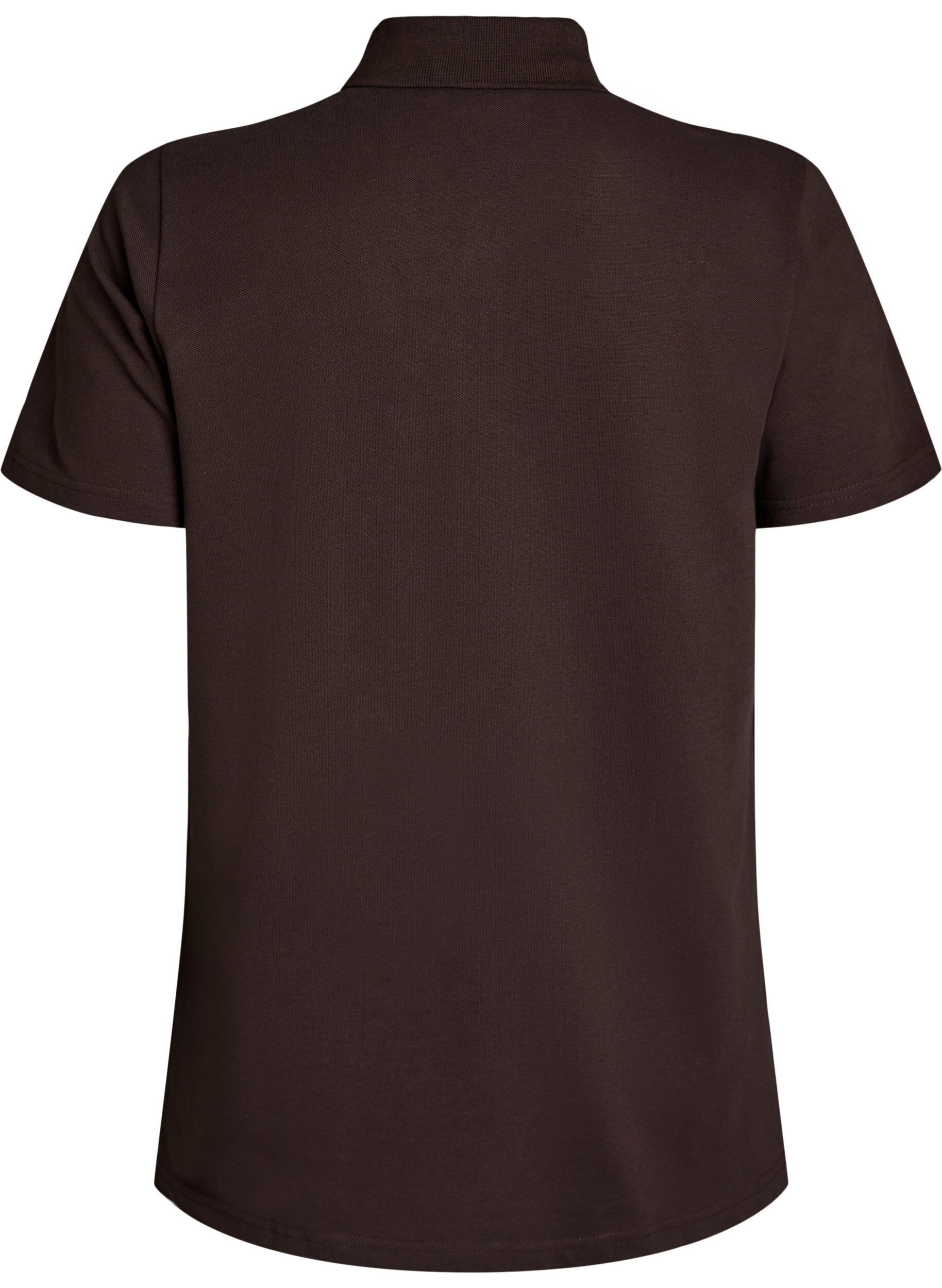 ZizzifashionPolo shirt with short sleeves, Brown, Packshot image number 1