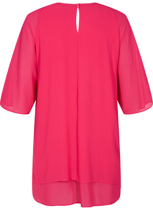 Chiffon blouse with 3/4 sleeves, Love Potion, Packshot image number 1
