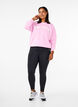 Sweatshirt with front motif, Pink, Model image number 1