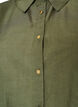 Viscose shirt with golden buttons, Green, Packshot image number 2