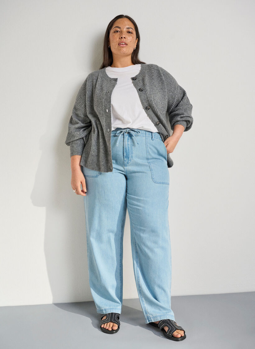 Wide fit - Flat sandals with studs, Black, Image image number 0