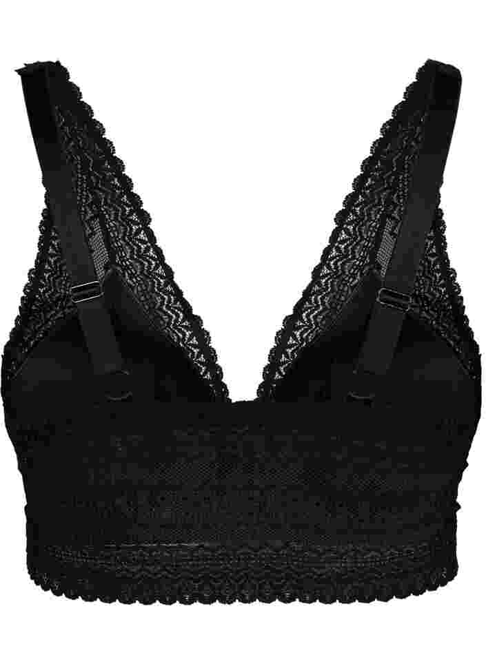 Lace bra with soft padding, Black, Packshot image number 1