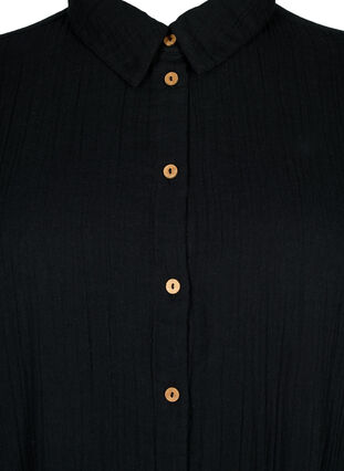 Short sleeve shirt with buttons, Black, Packshot image number 2