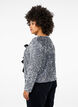 Sequin blouse with tie details, Silver, Model image number 1