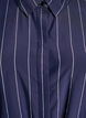 Long shirt with pinstripes and a tie-belt, Blue, Packshot image number 2