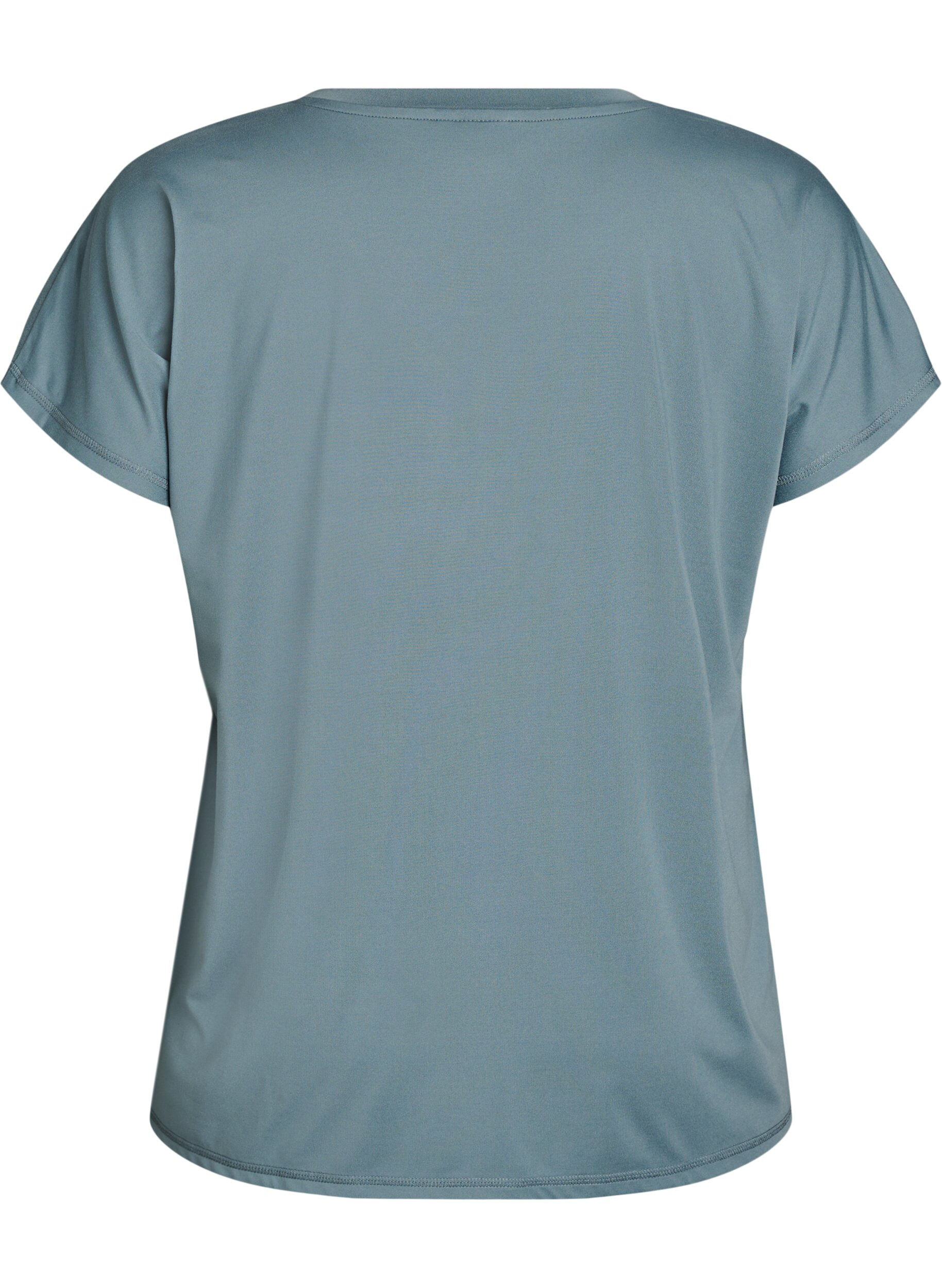 ZizzifashionLoose training t-shirt with v-neck, Grey, Packshot image number 1