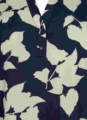 FLASH - Long sleeve blouse with print, Blue White Flower, Packshot image number 2