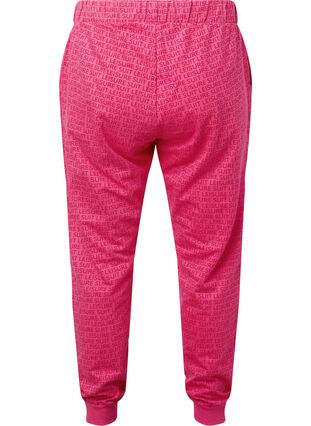 Sweatpants with print and pockets, Hot Pink AOP, Packshot image number 1