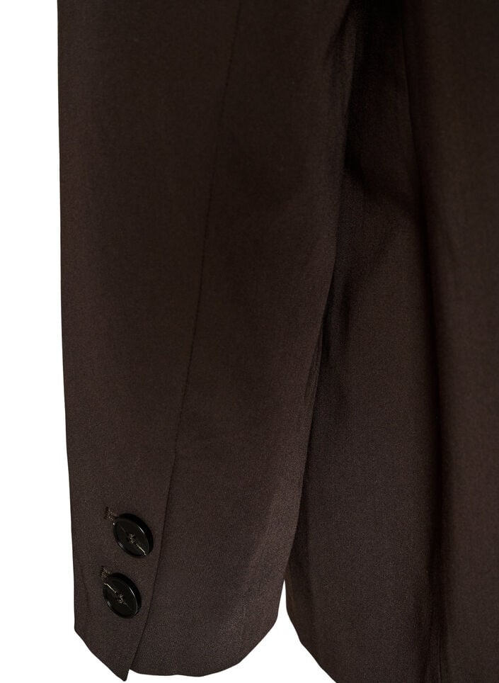 High-waisted tailored trousers with pressed creases, Brown, Packshot image number 4