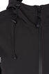 Short, hooded softshell jacket, Black, Packshot image number 2